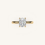 The Solienne β Cathedral Solitaire Hidden Halo Engagement Ring